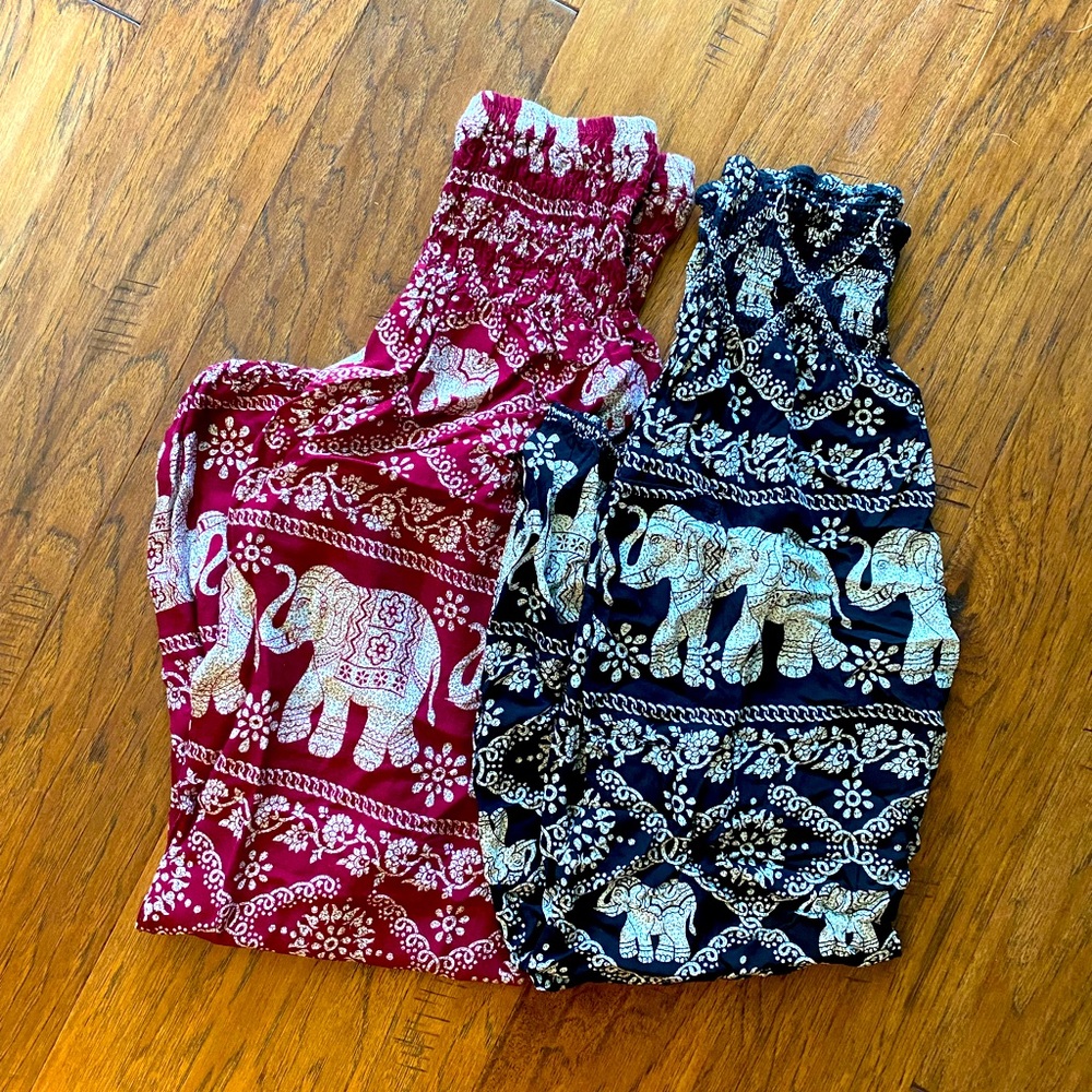 2 pairs- elephant pants